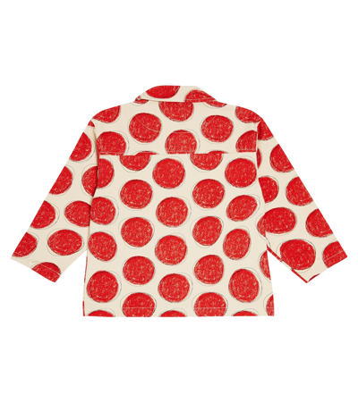 Jellymallow Red Dot Cotton Jacket In Red