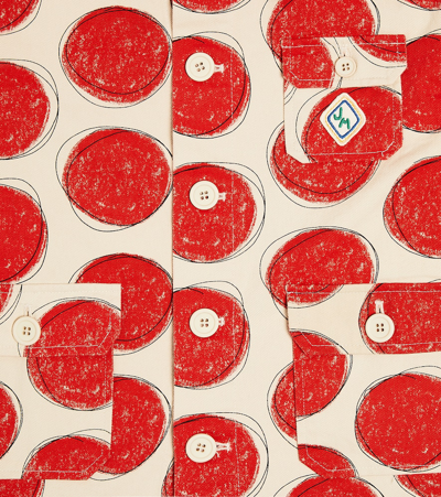 Jellymallow Red Dot Cotton Jacket In Red