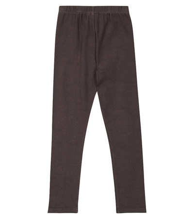 Jellymallow Cotton-blend Jersey Leggings In Grey