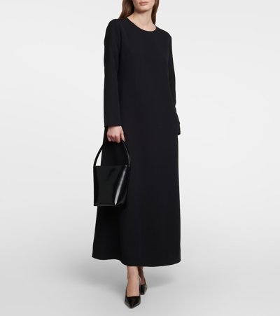 The Row N/s Park Small Leather Tote Bag In Black