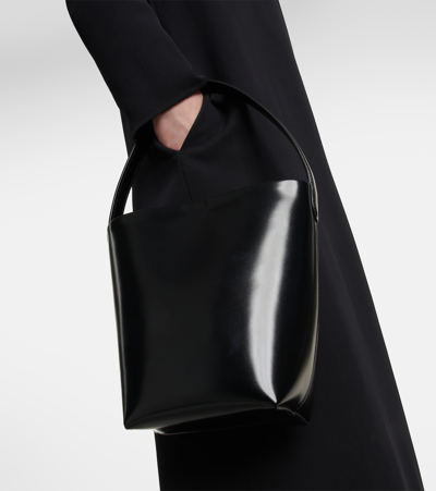 The Row N/s Park Small Leather Tote Bag In Black