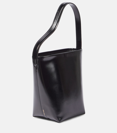 The Row N/s Park Small Leather Tote Bag In Black