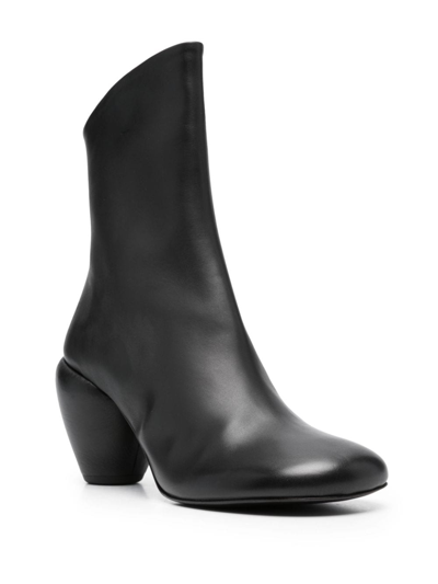 Shop Marsèll 80mm Leather Ankle Boots In Black
