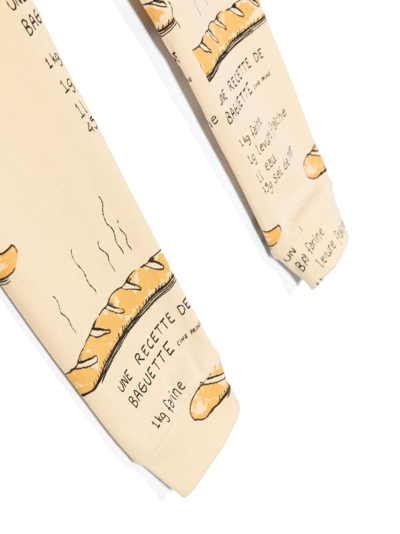 Mini Rodini Baguette-print Organic Cotton Leggings In Yellow