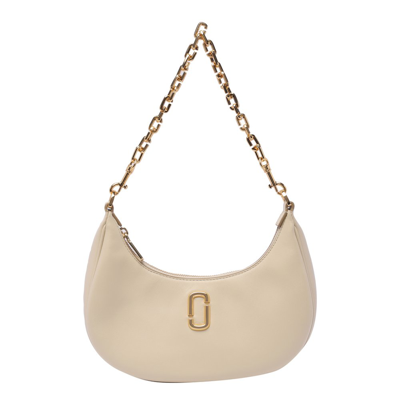 Shop Marc Jacobs The Curve Zipped Shoulder Bag In White