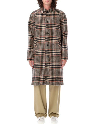 Shop Apc A.p.c. Etienne Single Breasted Checked Coat In Multi