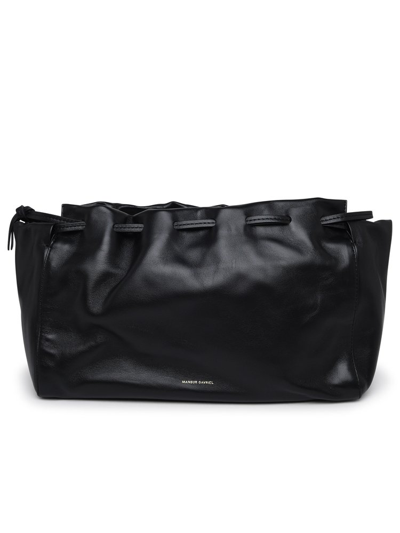 Shop Mansur Gavriel Bloom Drawstring Shoulder Bag In Black