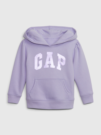 Shop Gap Toddler Arch Logo Hoodie In Orchid