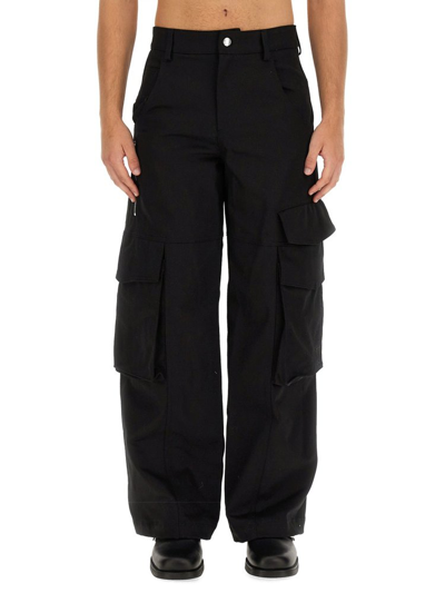Shop Gcds Ultracargo Trousers In Black