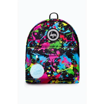 Shop Hype Black Rainbow Paint Backpack