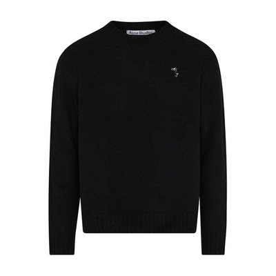 Shop Acne Studios Round-neck Sweater In Black