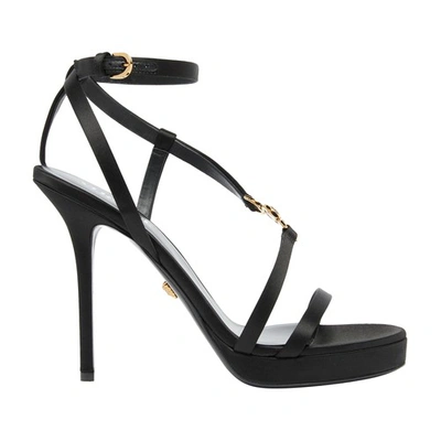 Shop Versace Platform Sandals In Black__gold