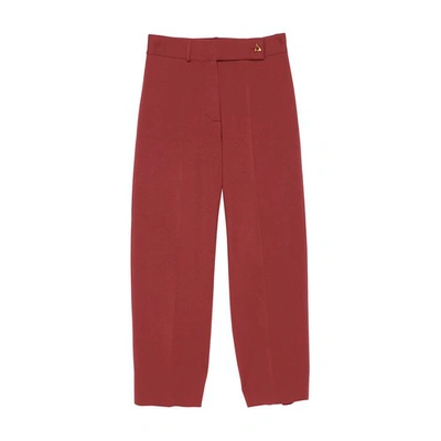 Shop Aeron Madeleine Knit Suiting Pants In Rosewood