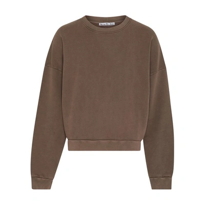 Shop Acne Studios Sweatshirt In Dark_brown