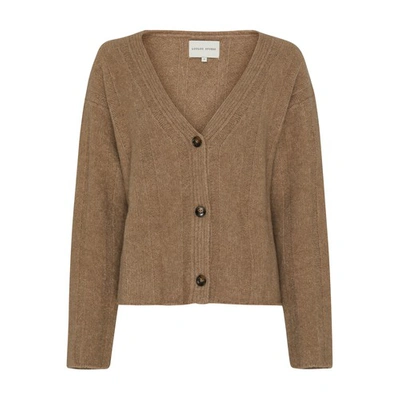 Shop Loulou Studio Borgan Cashmere Cardigan In Brown