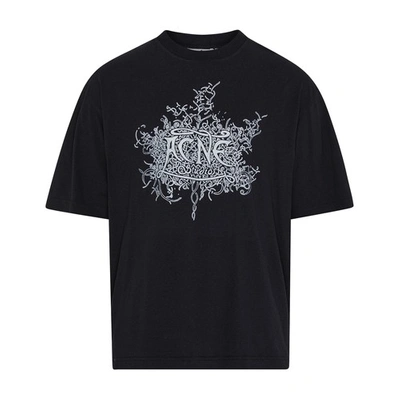 Shop Acne Studios Short-sleeved T-shirt In Faded_black