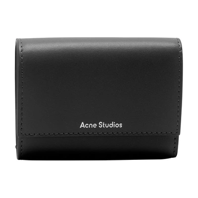 Shop Acne Studios Wallet With Flap In Black