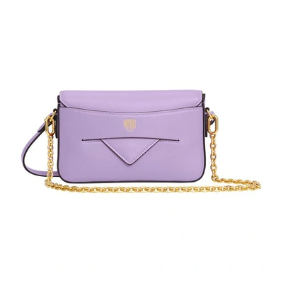 Shop Moynat Enveloppe Crossbody Bag In Lavande