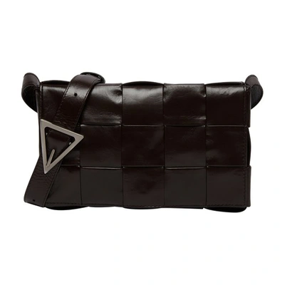 Bottega Veneta Brown Cassette Bag In Fondant_silver
