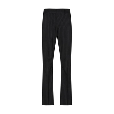 Shop Acne Studios Straight-leg Pants In Black_grey