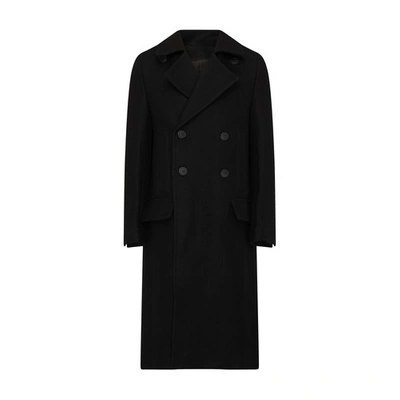 Shop Rick Owens Slim Drella Coat In Black