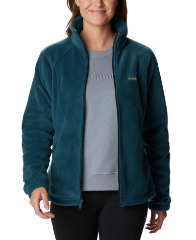 Shop Columbia Women's Benton Springs Fleece Jacket, Xs-3x In Night Wave