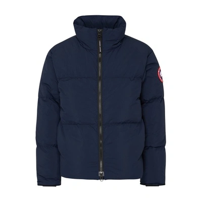 Shop Canada Goose Lawrence Puffer Jacket In Atlantic_navy