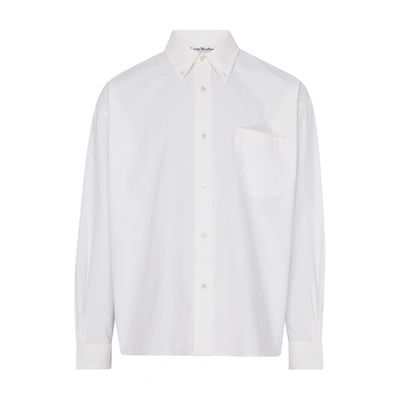 Shop Acne Studios Long-sleeved Shirt In Off_white