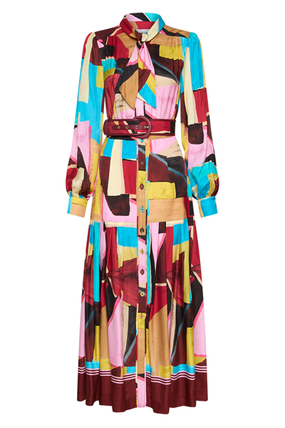 Shop Rebecca Vallance Bastille Button Midi Dress