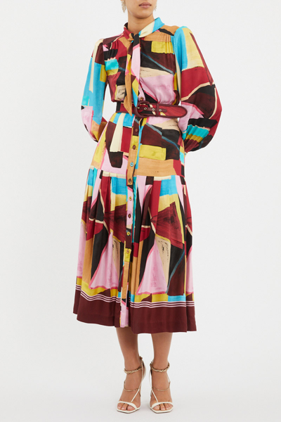 Shop Rebecca Vallance Bastille Button Midi Dress