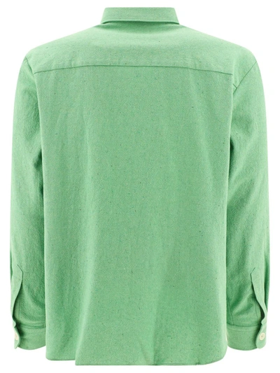 Shop Apc A.p.c. "aston" Overshirt Jacket In Green