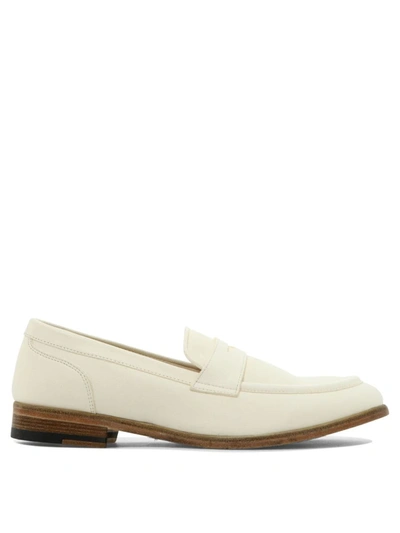 Shop Sturlini "dolly" Classic Leather Loafers In White