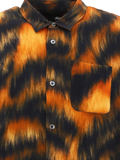 Shop Stussy Stüssy "fur Print" Shirt In Brown