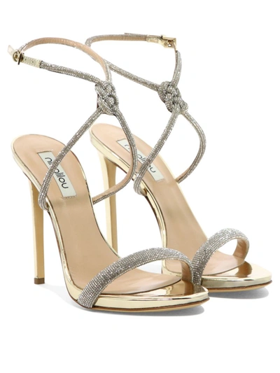 Shop Ninalilou "micol 100" Sandals In Gold