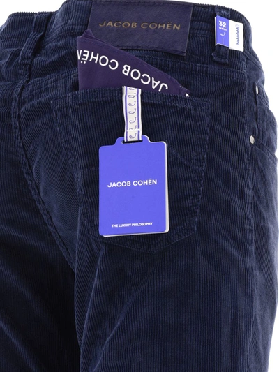 Shop Jacob Cohen "scott" Corduroy Trousers In Blue
