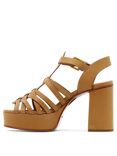 Shop See By Chloé "sierra" Sandals In Brown