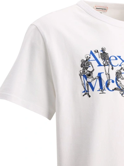 Shop Alexander Mcqueen "skeleton Band" T-shirt In White