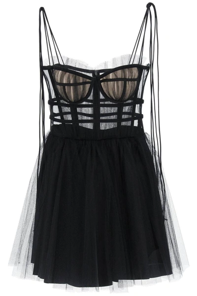 Shop 19:13 Dresscode 1913 Dresscode Short Tulle Dress In Black