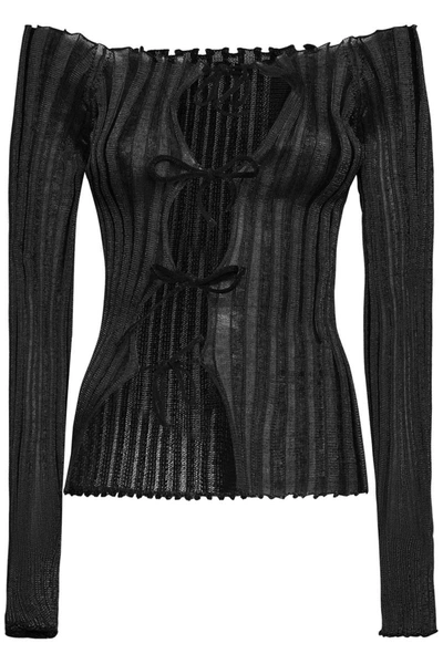Shop A. Roege Hove Ara Cardigan In Black