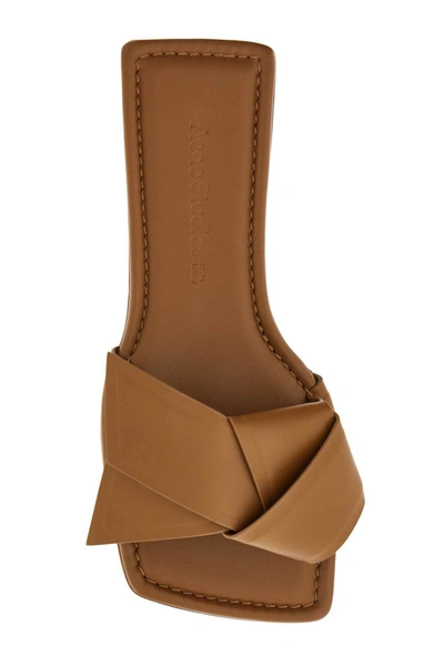 Acne Studios 'musubi' Slides In Brown