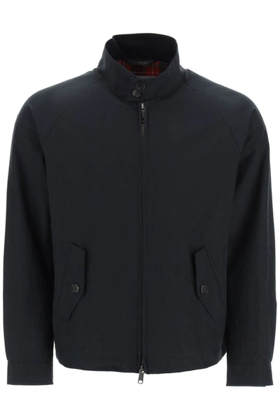 Shop Baracuta G4 Cloth Harrington Jacket In Blue