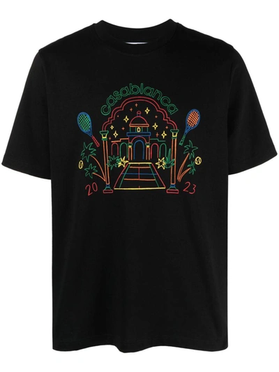 Shop Casablanca Rct T-shirt In Black