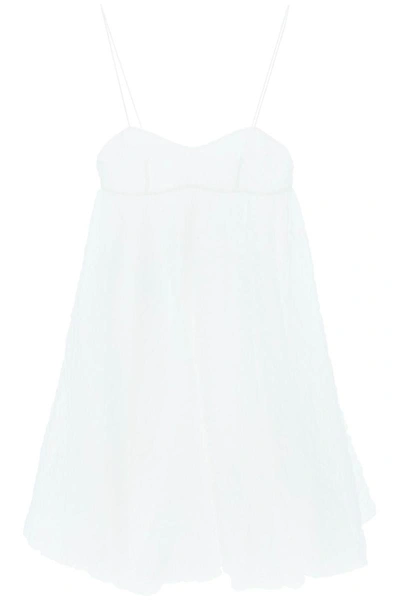 Shop Cecilie Bahnsen 'sunni' Mini Dress In White