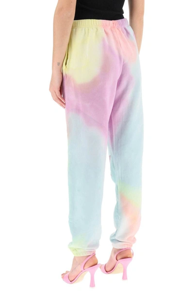 Shop Collina Strada 'scholastic' Tie-dye Jogger Pants With Rhinestones In Multicolor