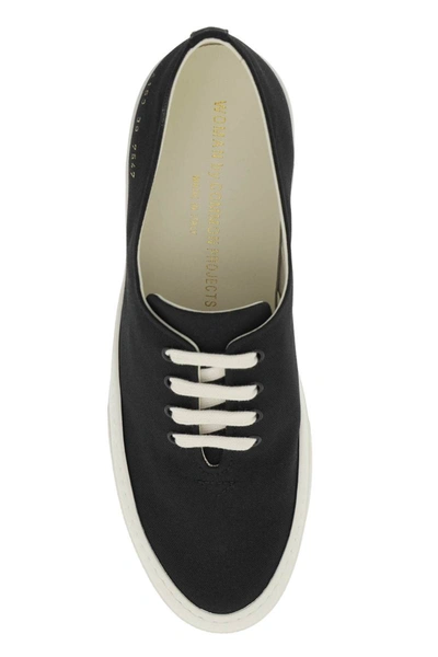 Shop Common Projects Canvas Sneakers In Black