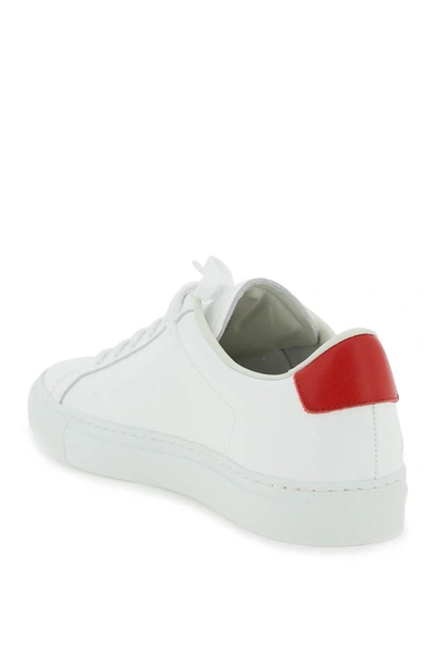 Shop Common Projects Retro Low Leather Sneakers In Multicolor