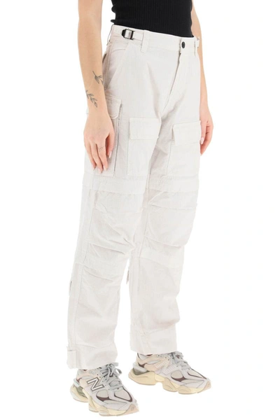 Darkpark Julia Ripstop Cargo Pants In White