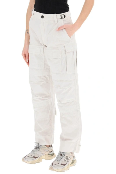 Darkpark Julia Ripstop Cargo Pants In White