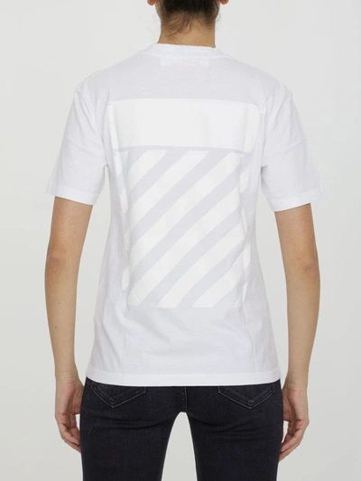 Shop Off-white Diag Print T-shirt In White