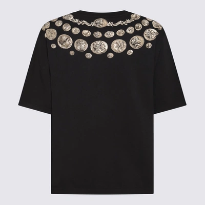 Shop Dolce & Gabbana Black Cotton Coin Print T-shirt
